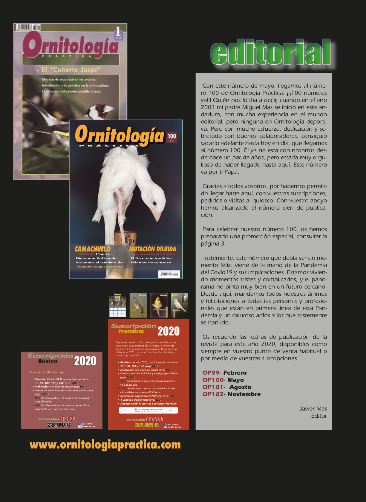 Editorial del número 100