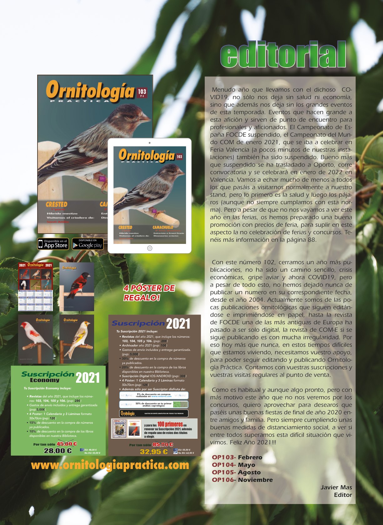 Editorial del número 102