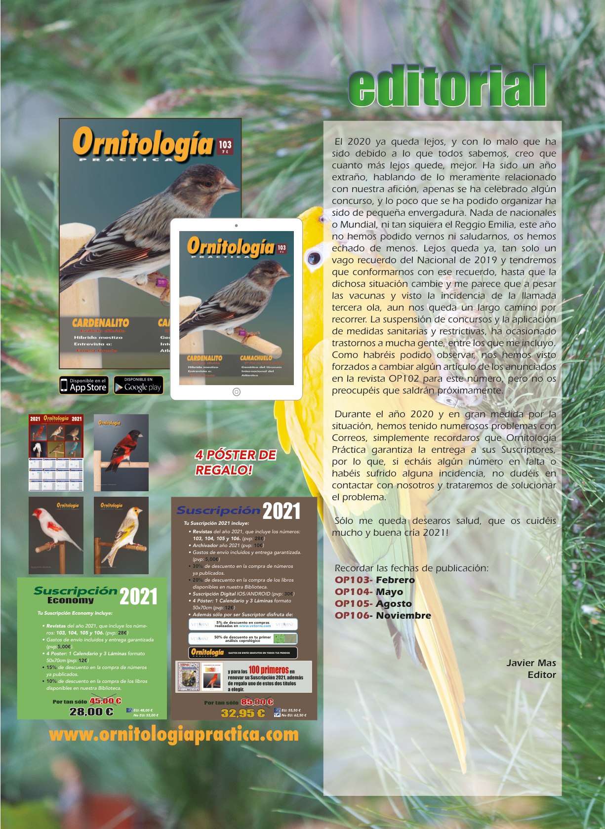 Editorial del número 103