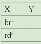 Esquema genético impreso: Ágata hembra.