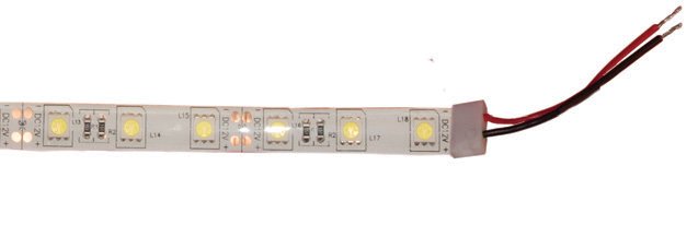 2. Detalle conexión entre tira de LED de 220v y regulador de luz.
