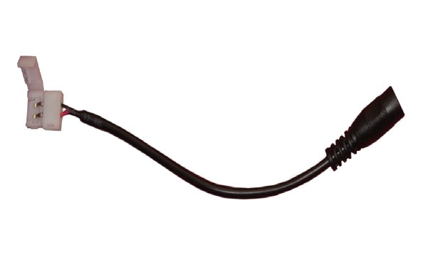7. Conector solderless para fuente de alimentación de12v.