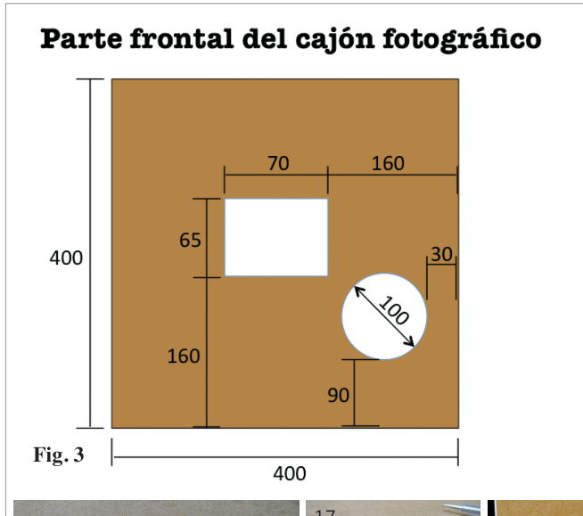 Fig. 3 14 y 15. Los cortes los podremos realizar con ayuda de una segueta.