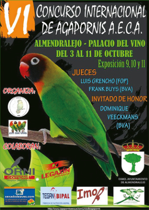 Cartel del sexto concurso internacional AECA, Almendralejo 2015.