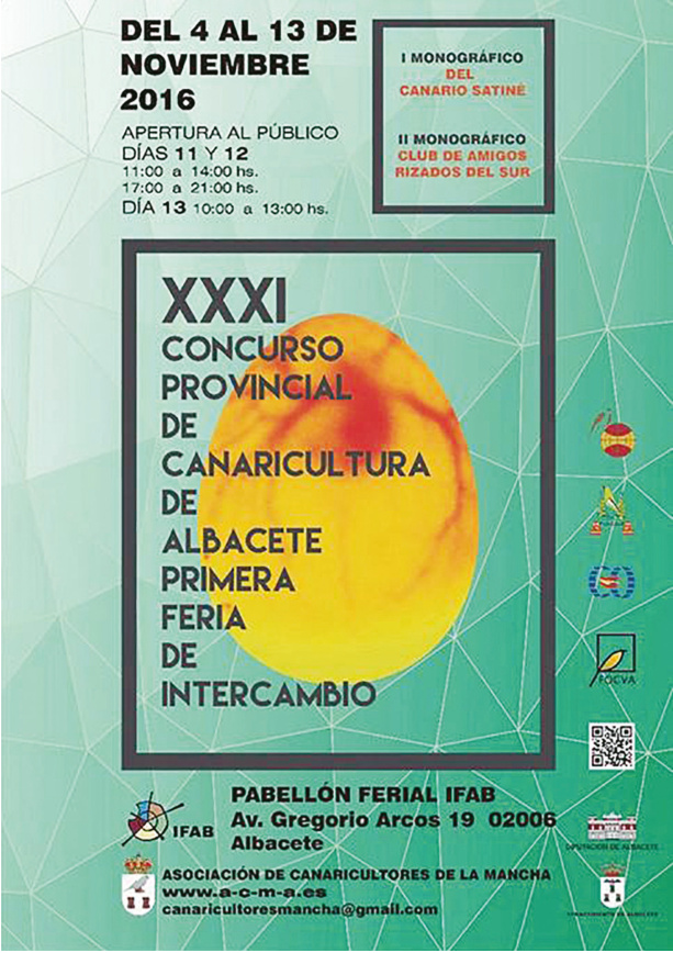 Cartel del XXXI Concurso Provincial de Albacete y primera feria de intercambio.